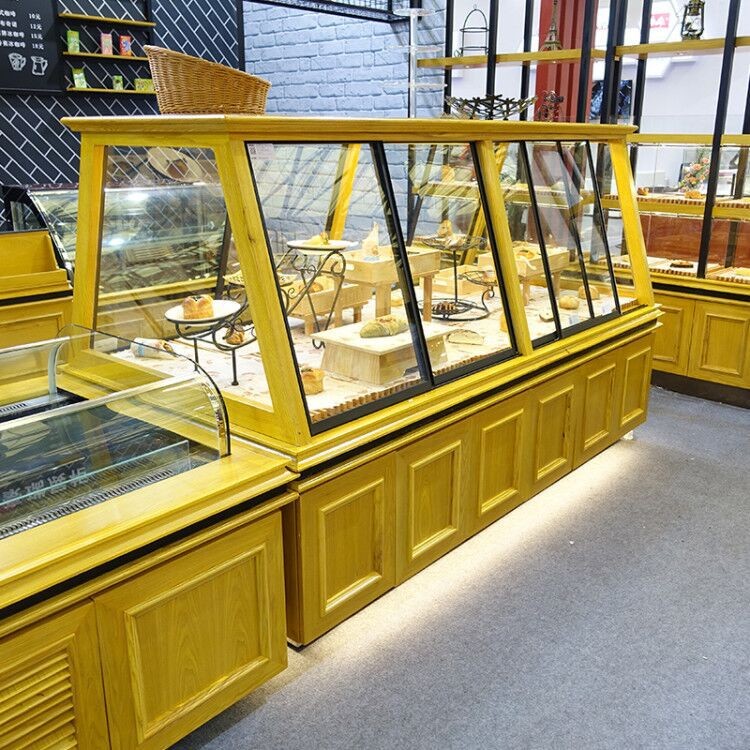 High End Glass Bakery Display Cases Non Refrigerated Non Toxic Materials