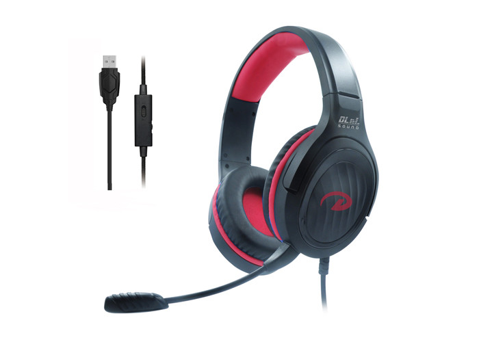 2.2m Cable USB Gaming Headphone Custom FCC With Detachable Mic