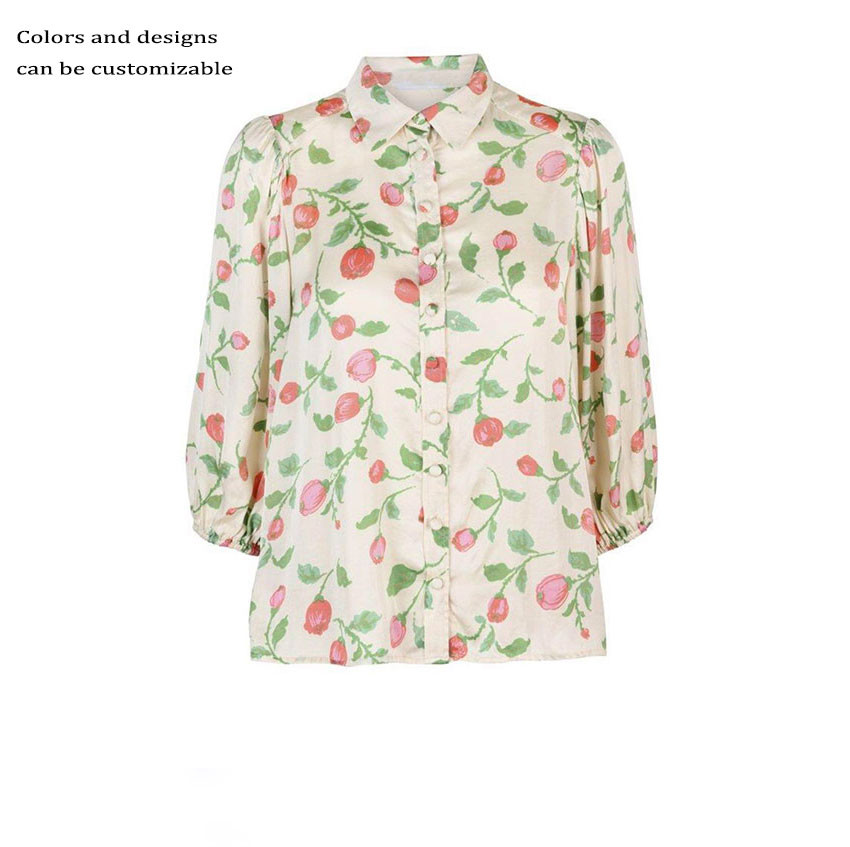 floral printed 46 Rayon Womens Viscose Blouses
