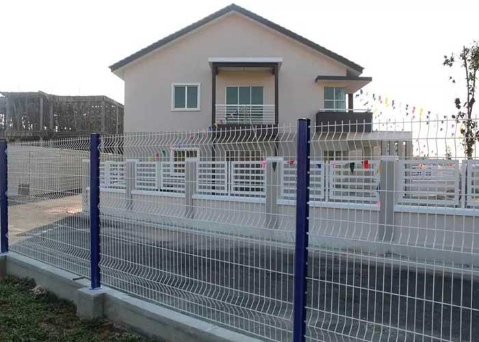 Bulk Metal 3d Welded Wire Mesh Fence Panel Easily Assembled Pvc Coated Black Green Steel Iron Galvanized Garden Fence