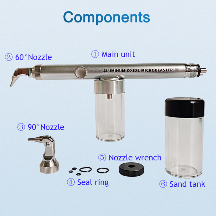 Dental Alumina Sandblasting System Aluminum Oxide Microblaster with or without water cooling system