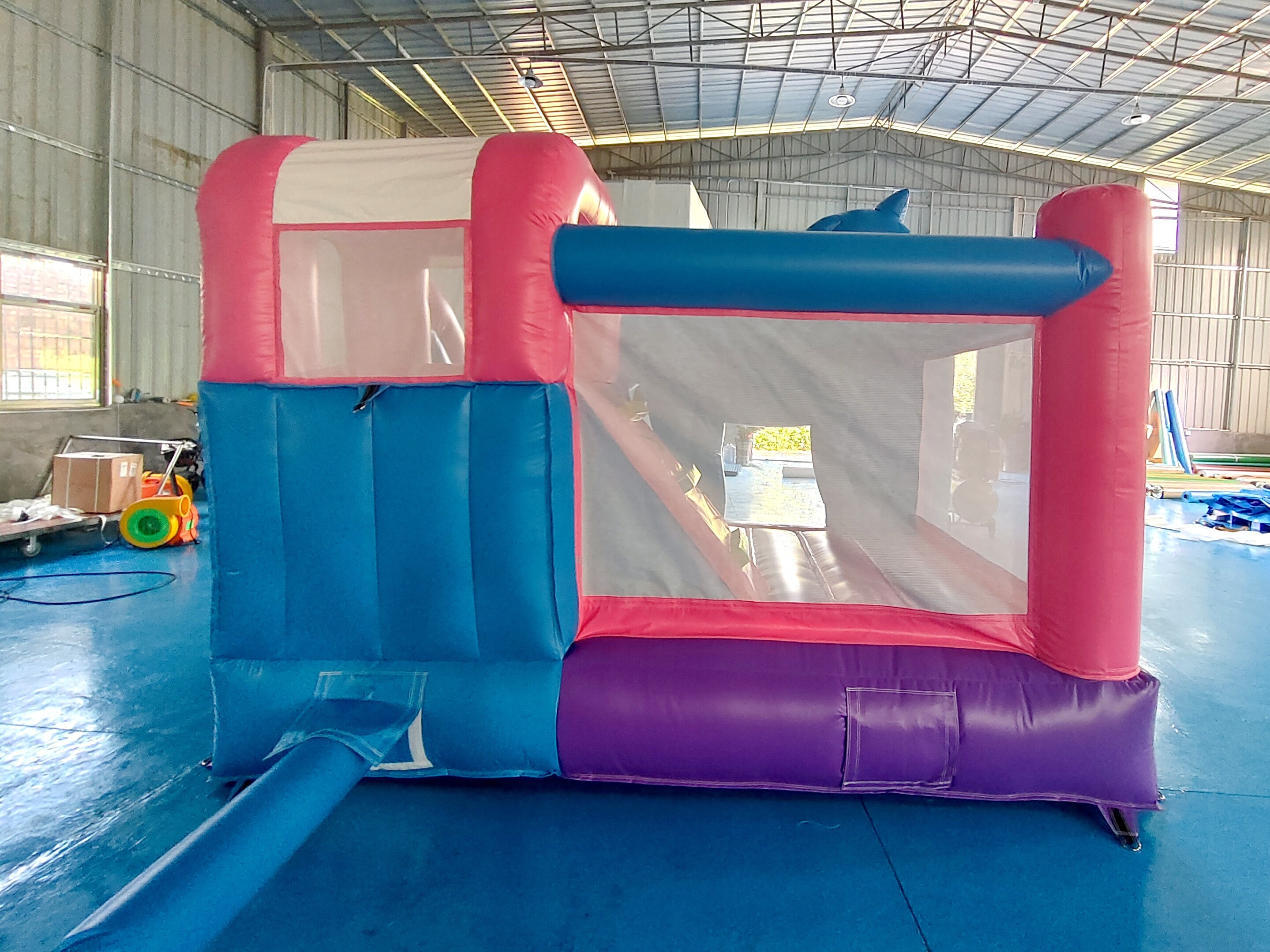 High Quality Inflatable Castle Unicorn Cartoon Inflatable Bounce House With Slide Jumping House For Kids