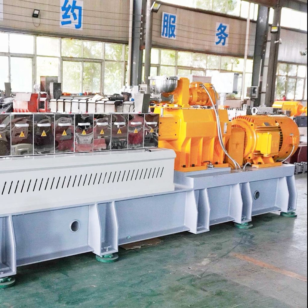 Biodegradable Material PLA Bamboo Powder Starch Granulator Line 300~500kg/H