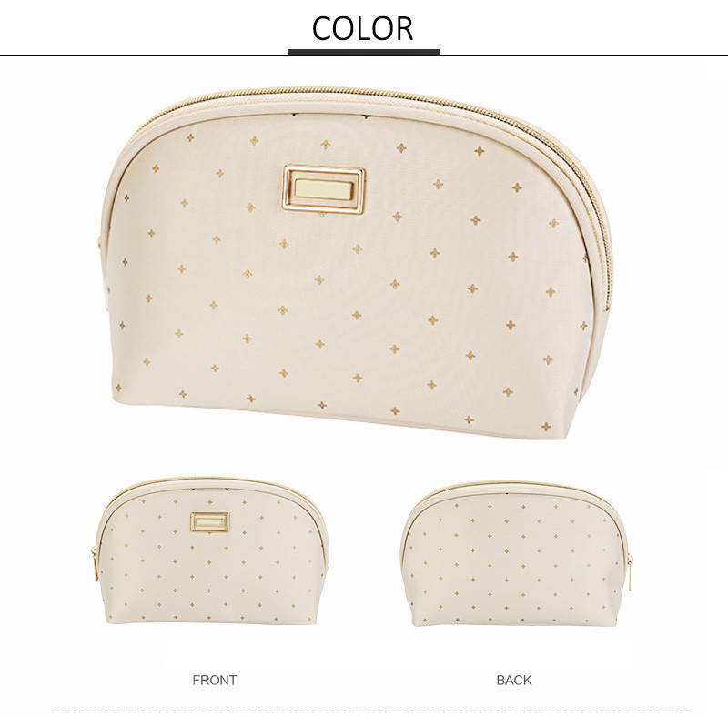 Polyester Customized Shell Shape Blue Toiletry Pouch Bag