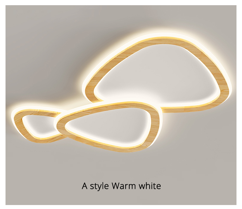 Modern Ceiling Lights Living Room Art dero Cloud round Wooden ceiling lights(WH-WA-50)