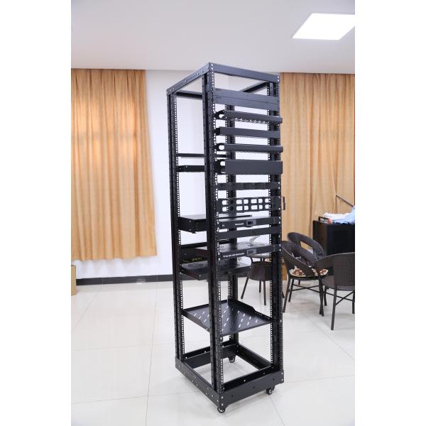 500KG LE 18U Network Equipment Cabinet Cold Rolled Steel Open Rack