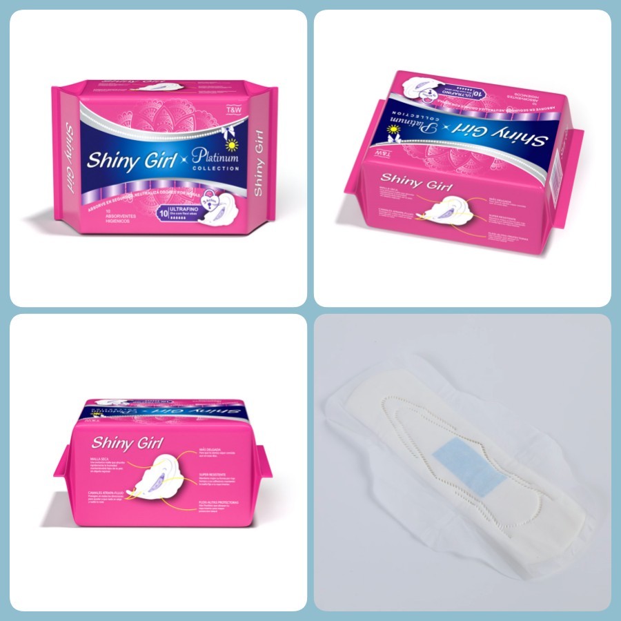 Non Woven Negative Ion Sanitary Napkin Organic Disposable 240mm 245mm