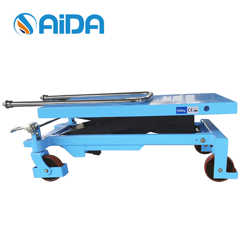 Warehouse Hydraulic Stationary Scissor Lift Stable 1000kg