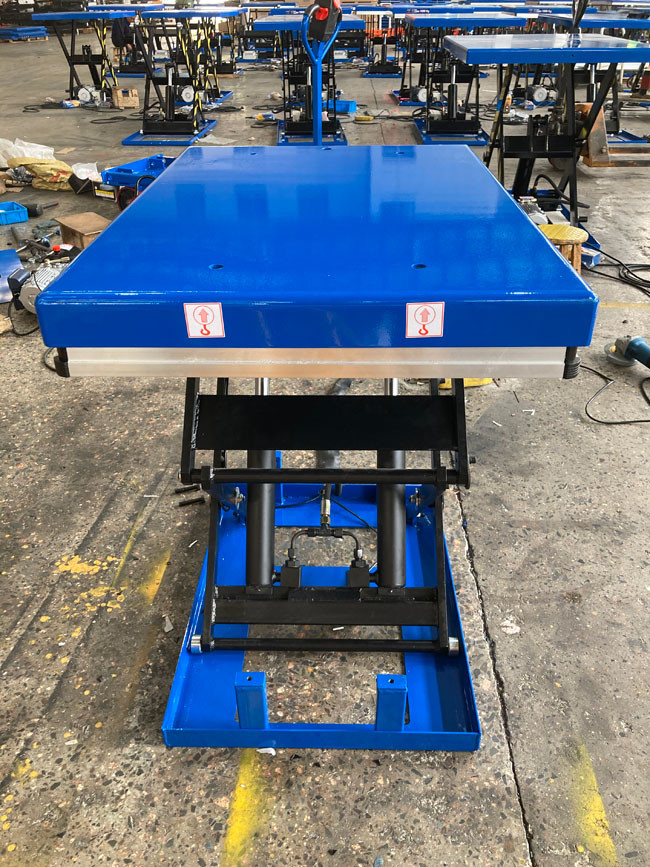 Hydraulic Bike Mini Lift Table Electric Scissor Platform With Separated Pump Station