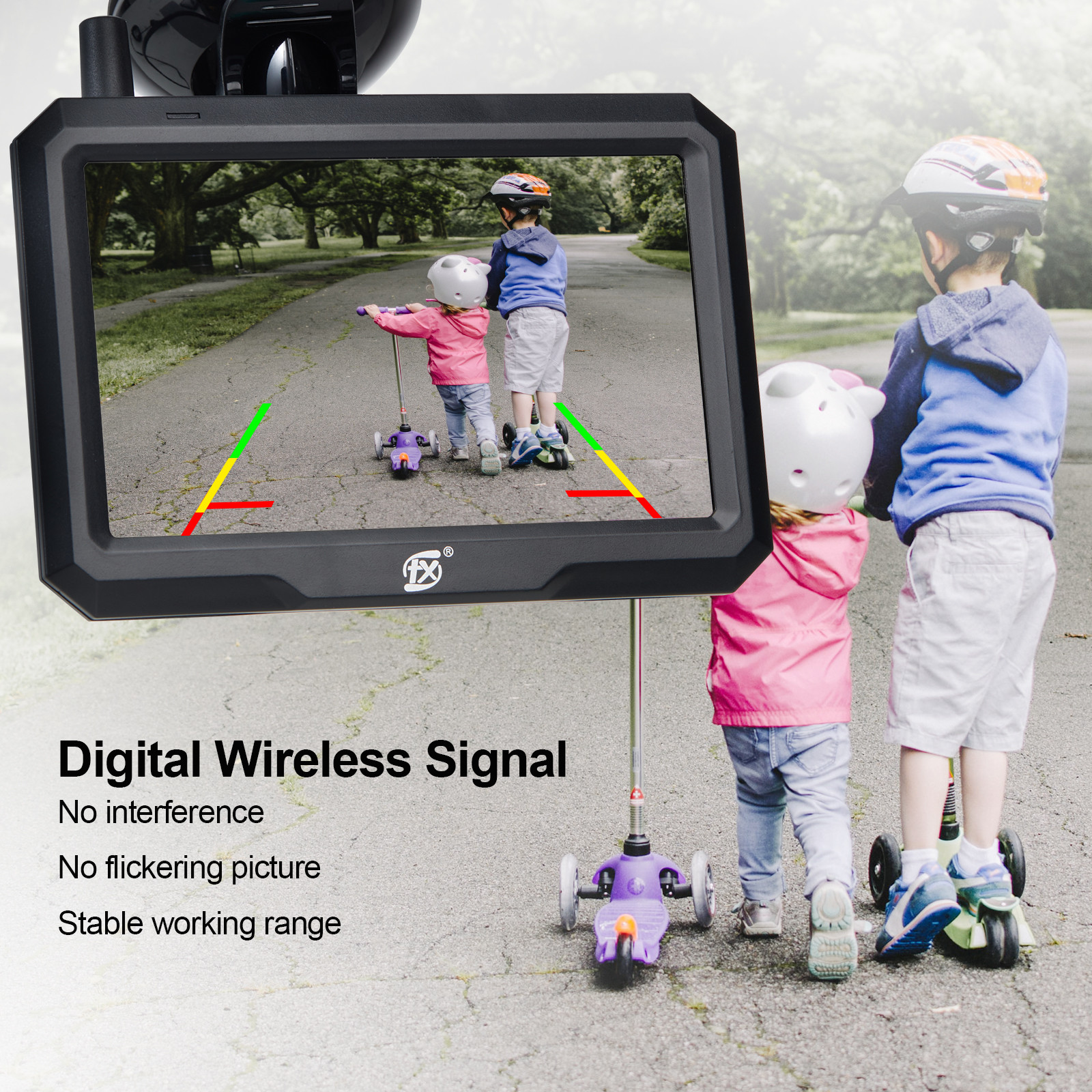 Digital waterproof backup camera monitor TFT Screen PAL NTSC System