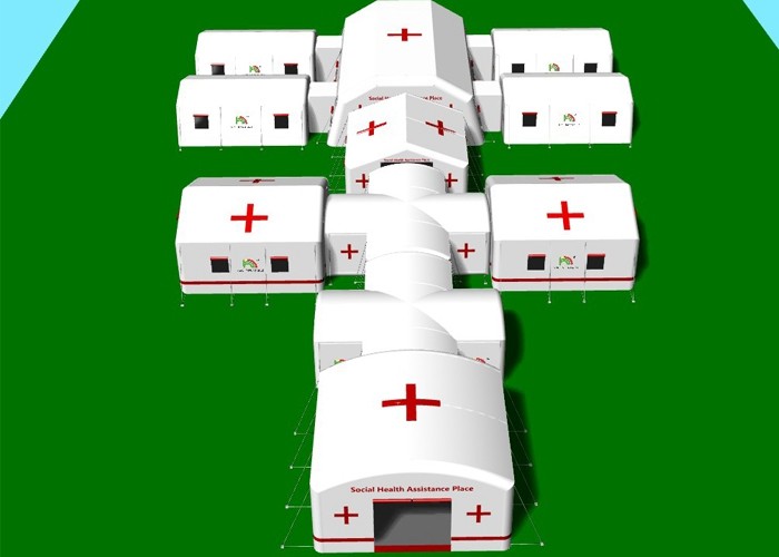 Mobile Isolation Inflatable Medical Event Tent For Emergency Shelter Hospistal
