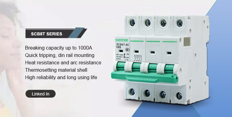 Suntree SCB8T-80 16Amp AC 10ka 2Pole 16Amp Circuit Breaker