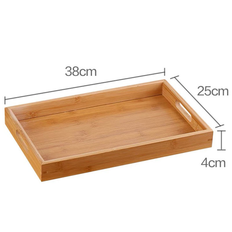 Eco Friendly Rectangular Bamboo Tray With Sustainable Modern Design And Natural Color Palette