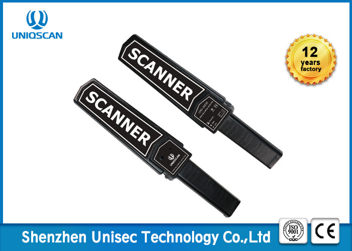 High Sensitivity Security Metal Detector Wand Rechargeable Battery For Metro / Airport