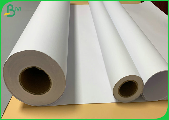 80gsm CAD Engineering Drawing Paper White 914mm * 50m Large Stock Supply
