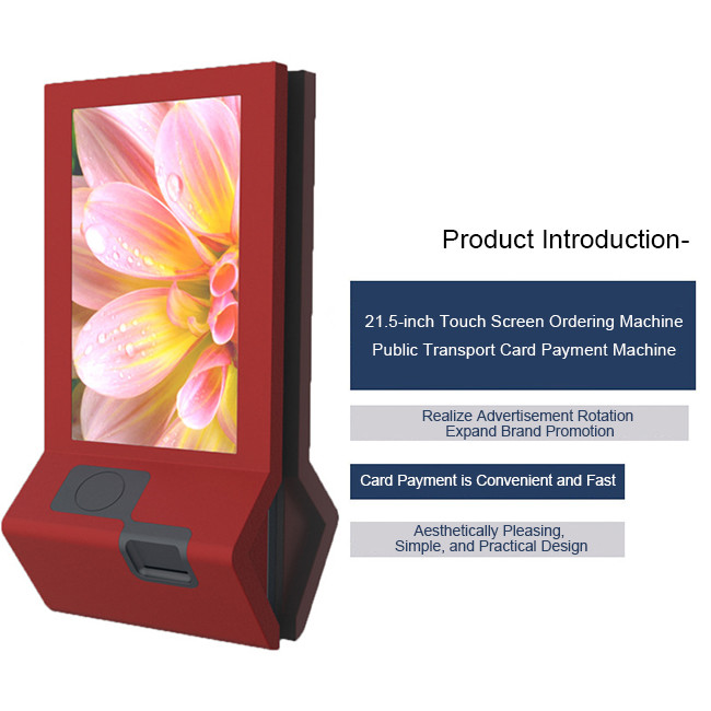 Large Scale Self Ordering Kiosk Split Screen Self Service Food Kiosk