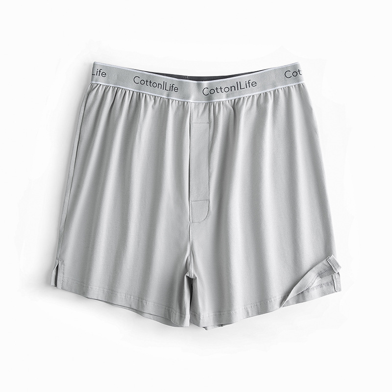 L-3XL Men'S Polyester Boxer Briefs Cotton Mid Rise Mens Workout Thongs