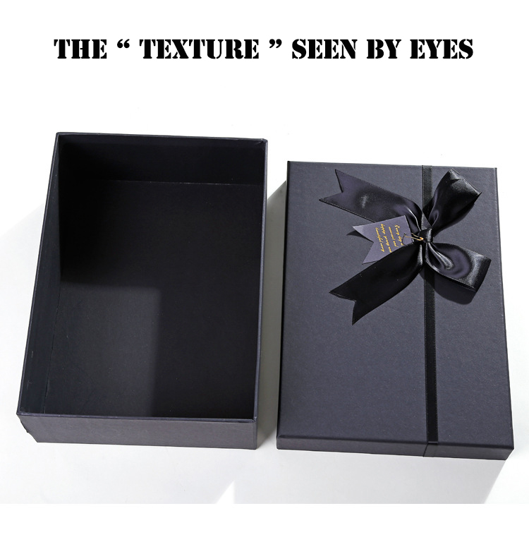 Valentine'S Day Christmas Gift Packing Box Black Cardboard Lipstick Perfume Box