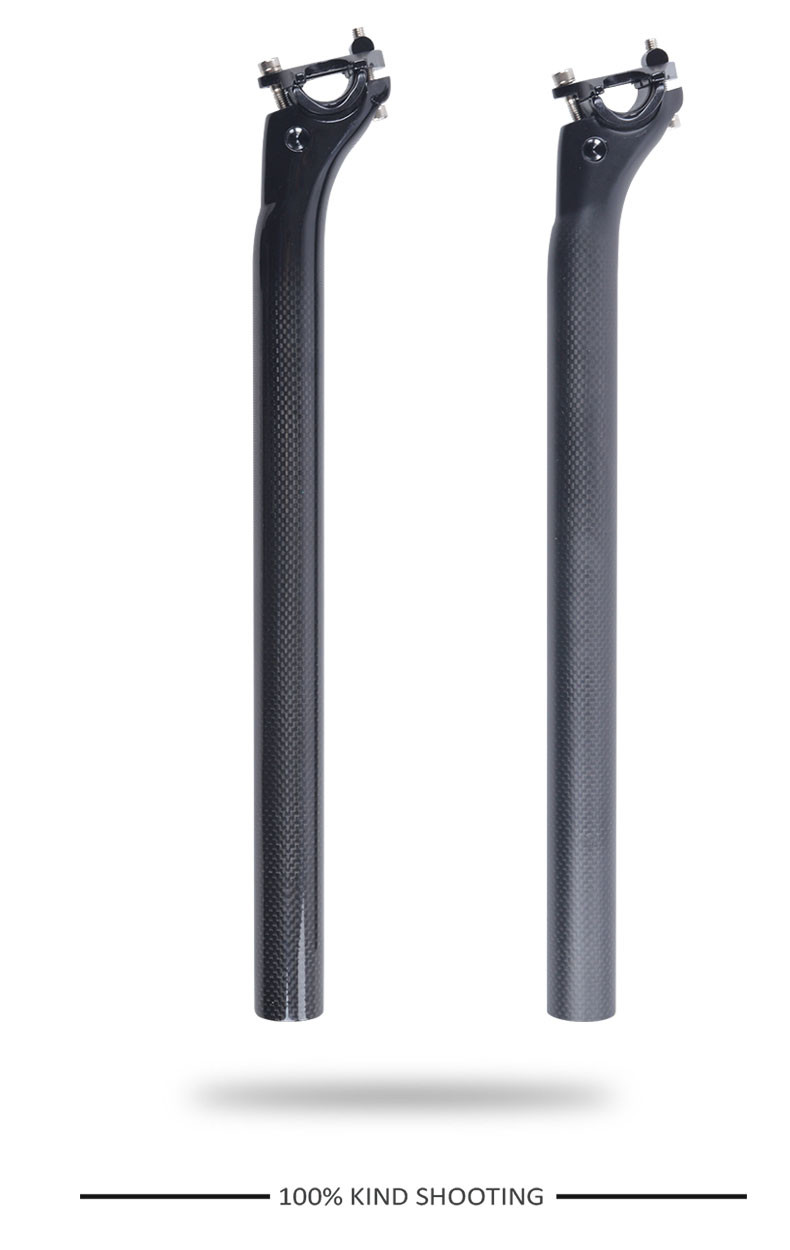 Carbon Fiber T1000 3K Weave Mountain Road Bike Saddle Tube Seat Post