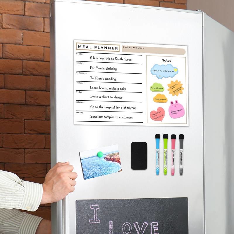 Multifunction Combination Creative Reusable Calendar Planner Sticky Dry Erase Board OEM