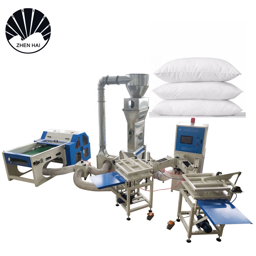 Microfiber Soft Goose Down Effect Pillow Filler Machine Wool Cotton Waste Fiber Opener