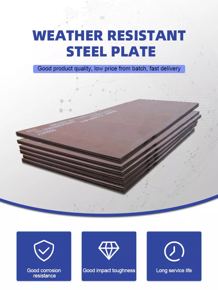Corten A Weather Resistant Steel Plate 1.2mm 1.5mm High Durability