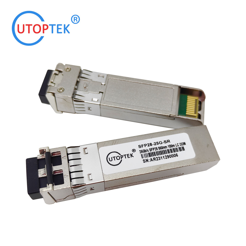 SFP28 25G SR 850nm 100m Multi mode Duplex LC Optical Transceiver Module 25g sfp module price