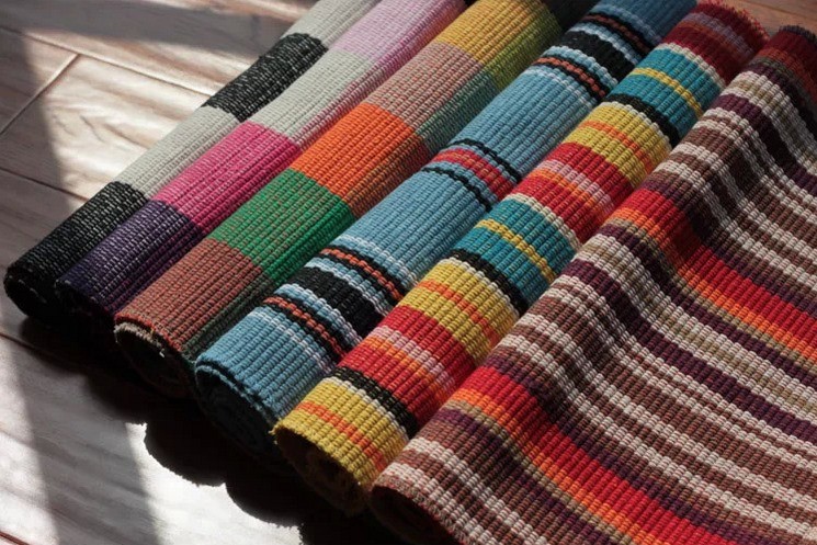 Cotton material outside&inside carpet rug for beach,camping,home,park