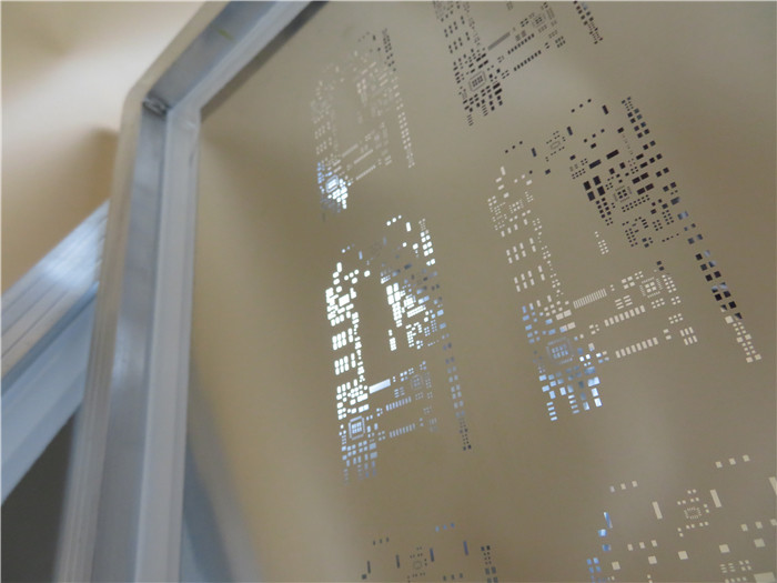 0.1mm Stainless Steel Shim SMT Stencil PCB Assembly For BGA Package