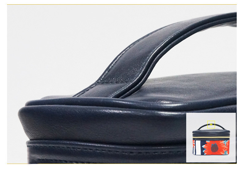 Custom PU Leather Women Travel Cosmetic Bag Set