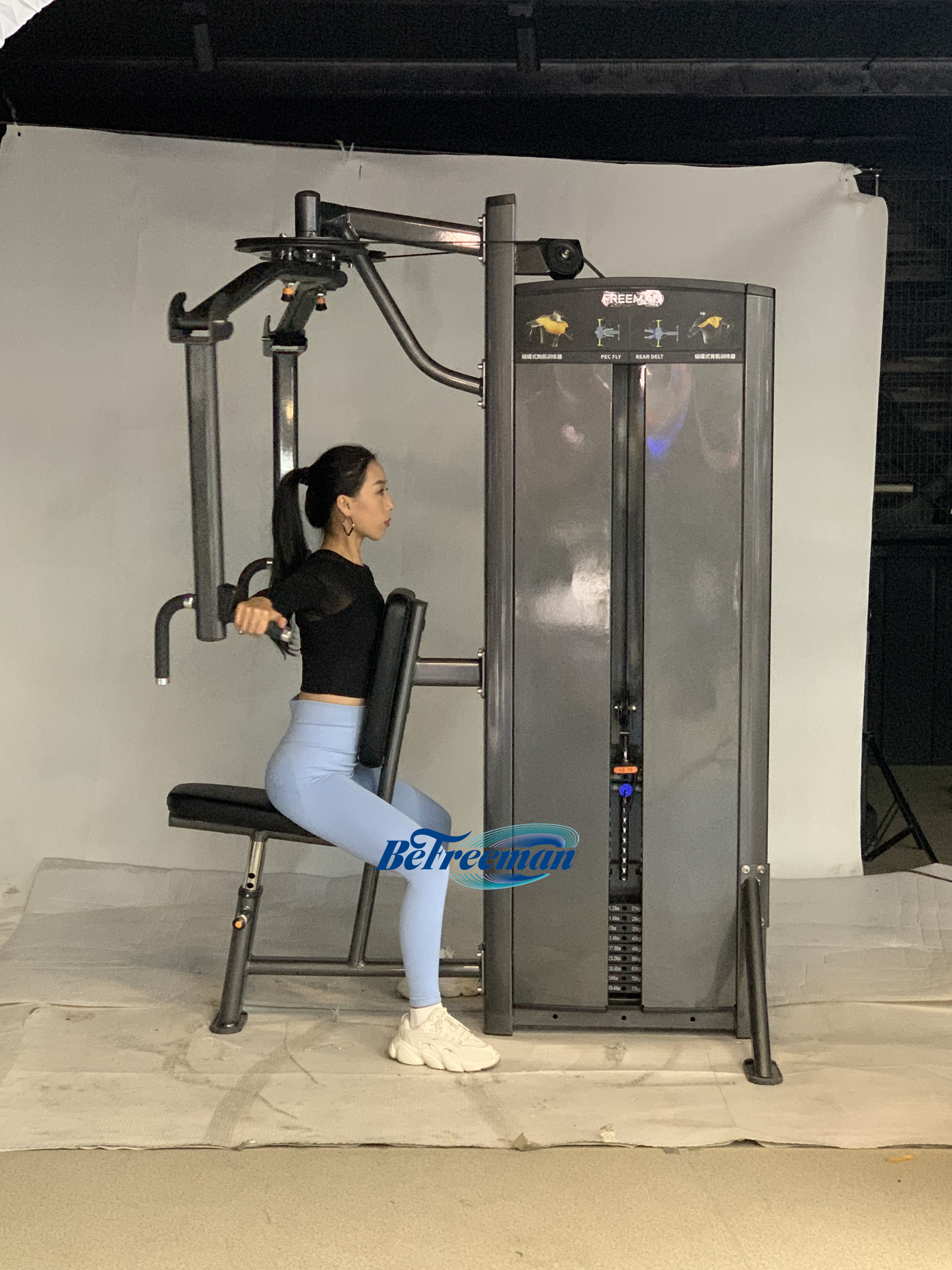 Professional Pin Loaded Pec and Rear Delt Fly Machine for Gym Use