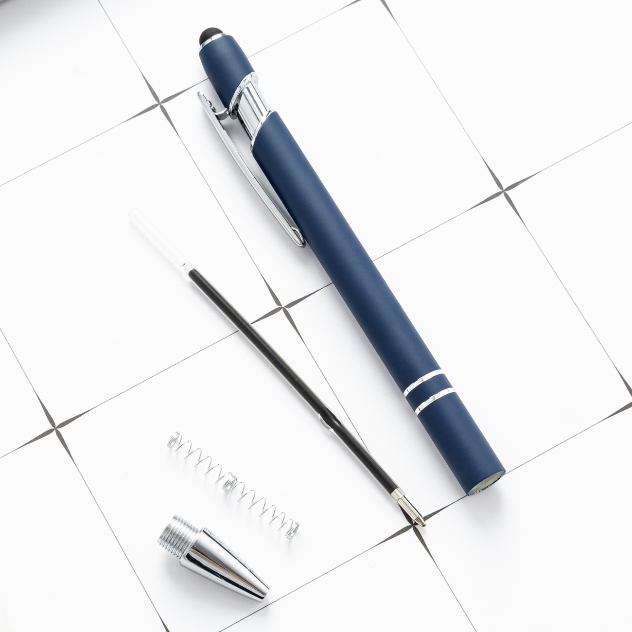 NO Erasable Ball Point Pen Writing Soft Touch Stylus with Custom LOGO Personalization