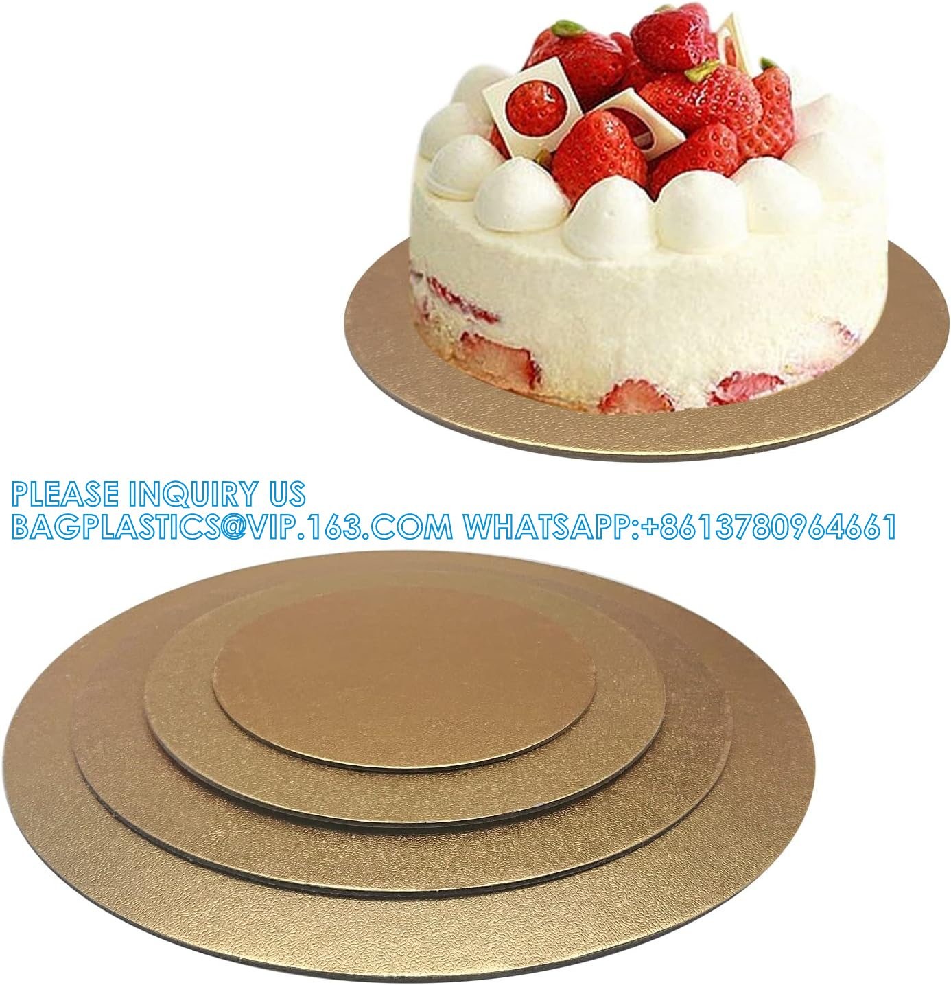 Cakeboard Round, 4, 6, 8, 10, 12 Inch Cake Base Cardboards, Round Cake Circles, Each Size, Set For Baking Cake