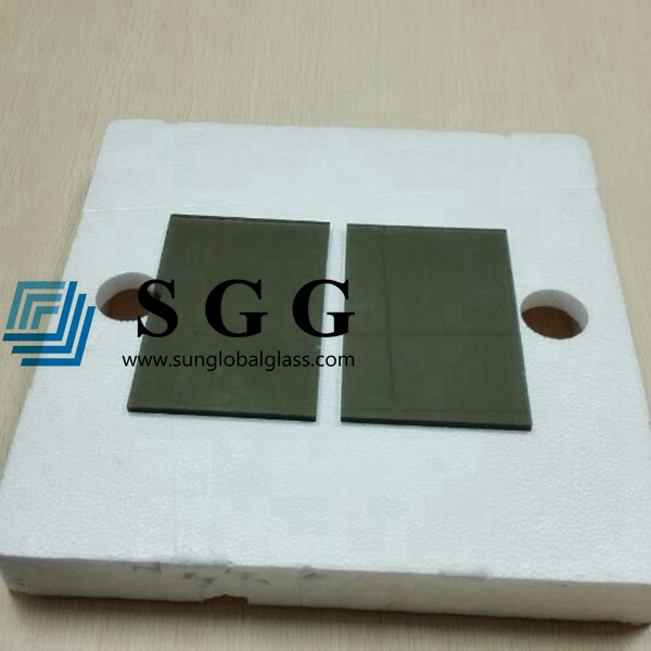 Top quality 5mm light grey reflective glass