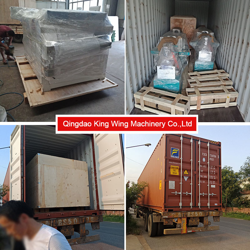 Surface carbonized wood board wire brush drawing machine