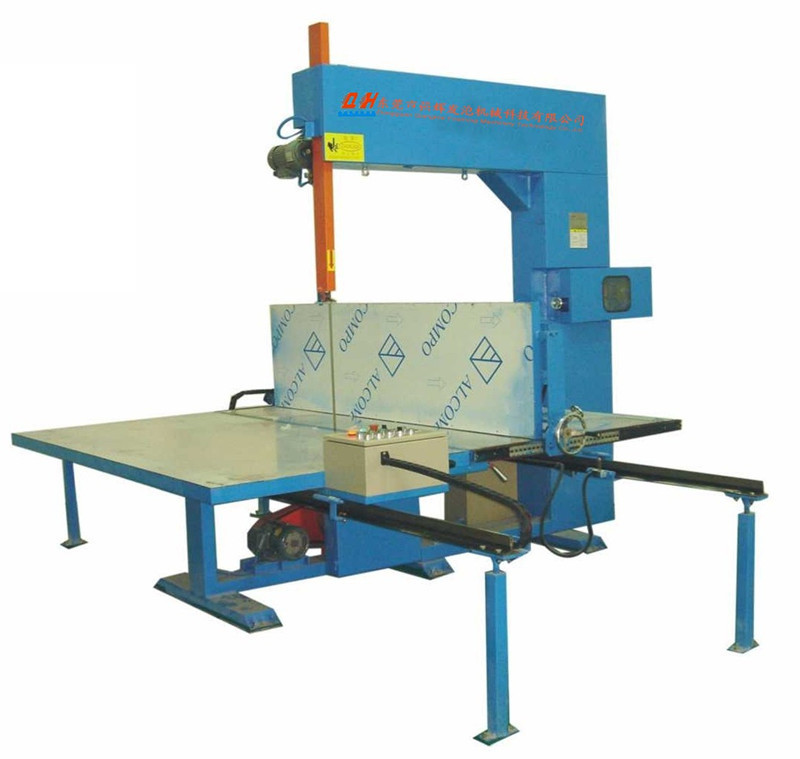 Electric Vertical Foam Cutting Machine With PLC Control For EVA And EPE Processing