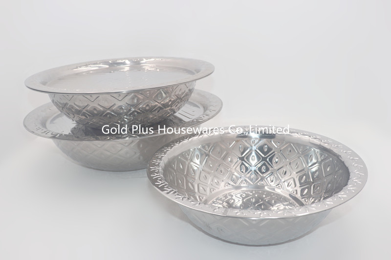 38cm Food Deep Wash Basin Round Mixing Bowls With Cover