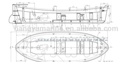 High performance Marine GRP Open type Lifeboat for sale