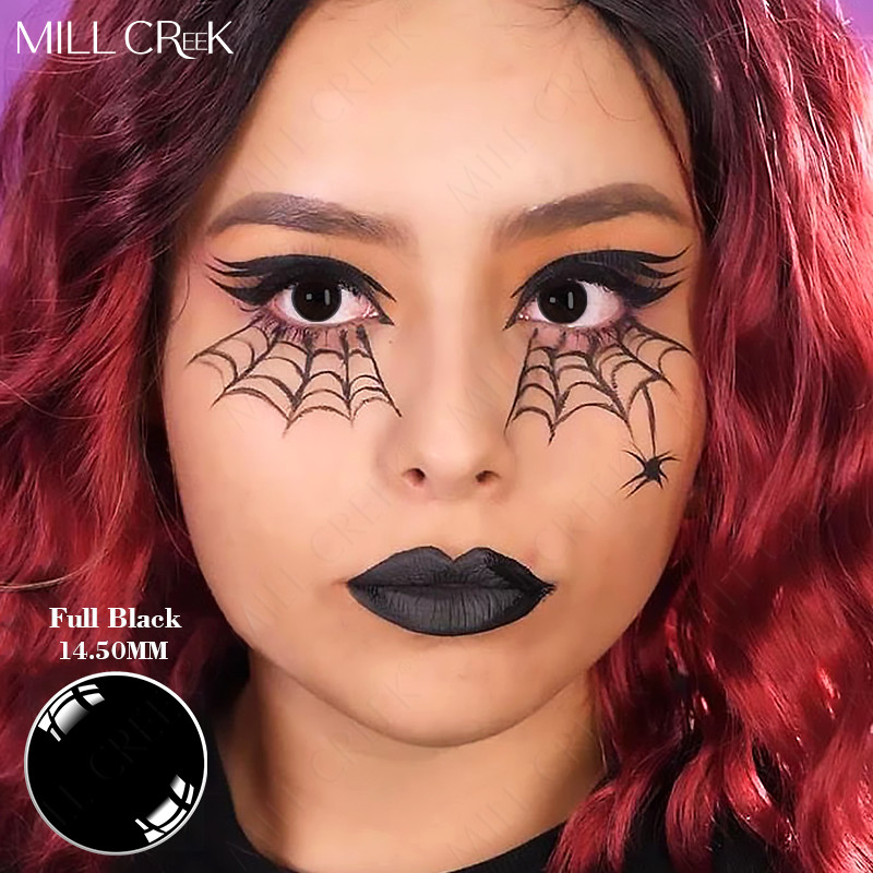 Vampire Scary Halloween Contacts Red Black Pink Purple 14.5mm