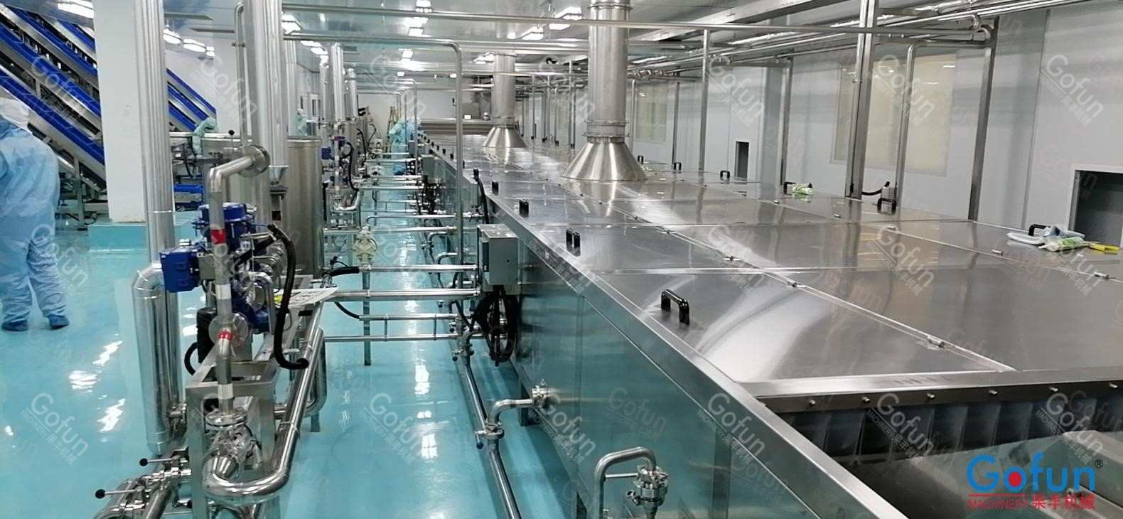 SUS304 Mango Paste Production Machine Mango Pulp Processing Wih Aseptic Bag
