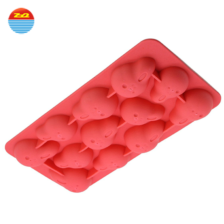 wholesale Chinese factory Scream silicone ice cube tray for ice cream making