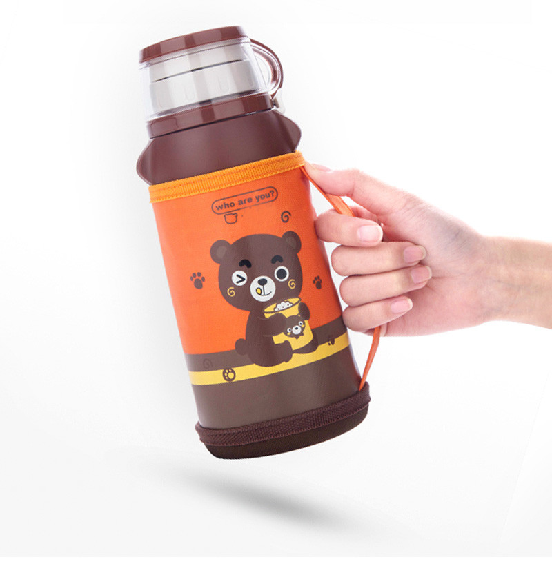 H13.5CM Cute Cartoon Printing Insulated Baby Bottle Carrier