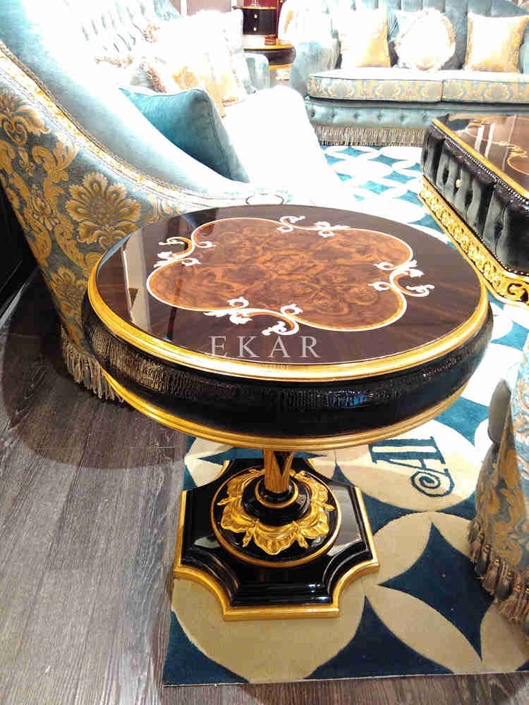 2015 hot sale round low coffee table end table safe TT-023B