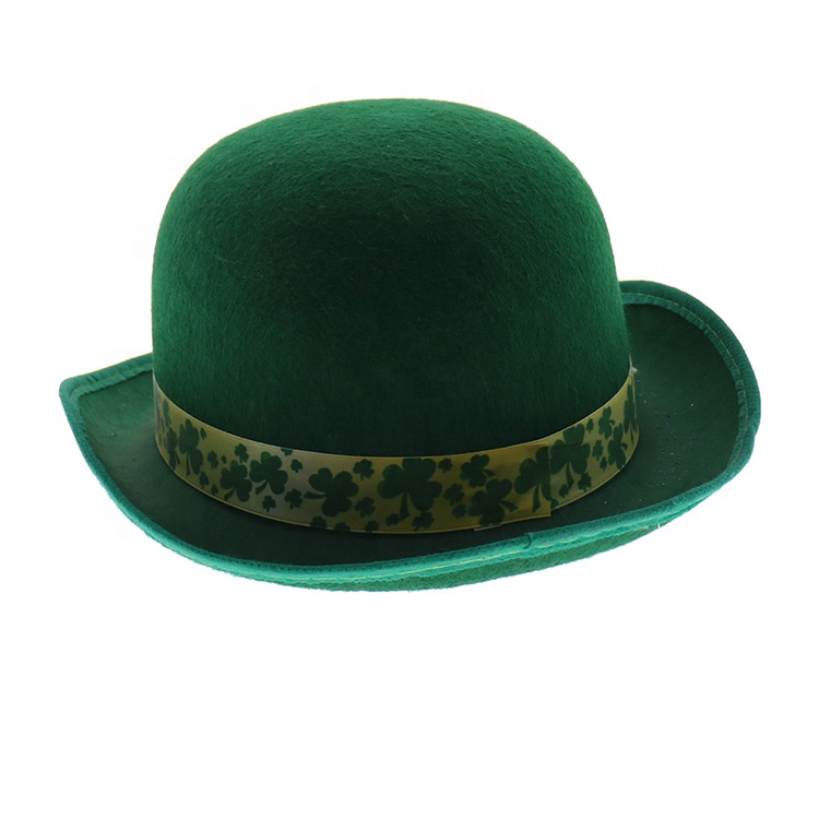 Wholesale Irish Festival Street Hat St. Patrick's Day Shamrock Green Top Hat
