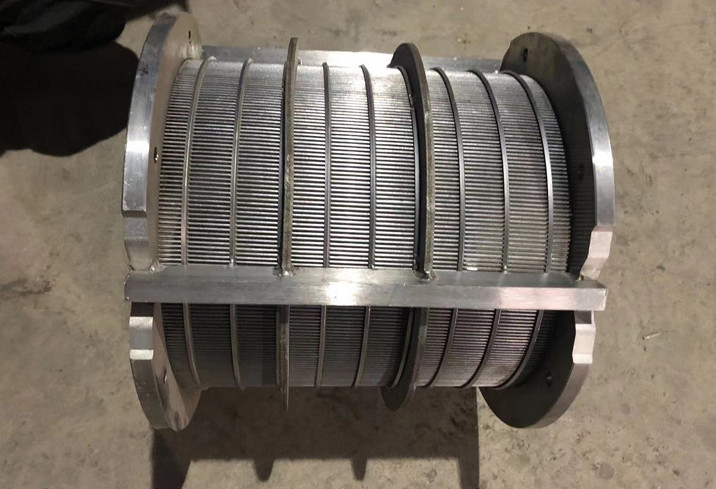Customized Johnson Wedge Wire Screens V Shaped Wrapped Slot Pipe Filter