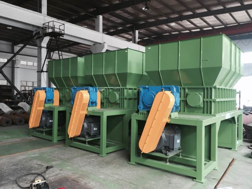 15ton/h Garbage Films Double Shaft Shredder Machine