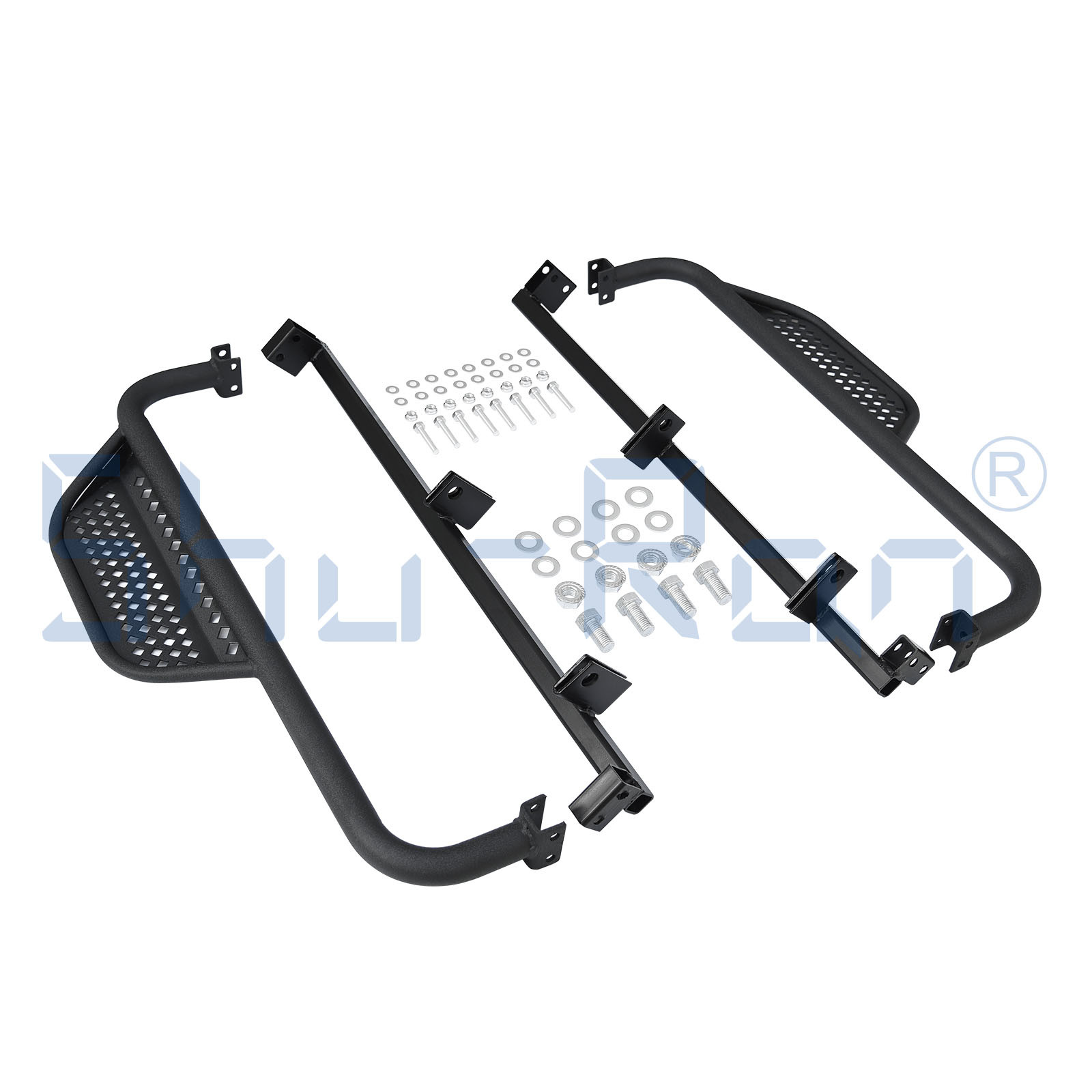 EZGO TXT Golf Carts Nerf Bar Brackets for Armor Drop Down Side Step Nerf Bars