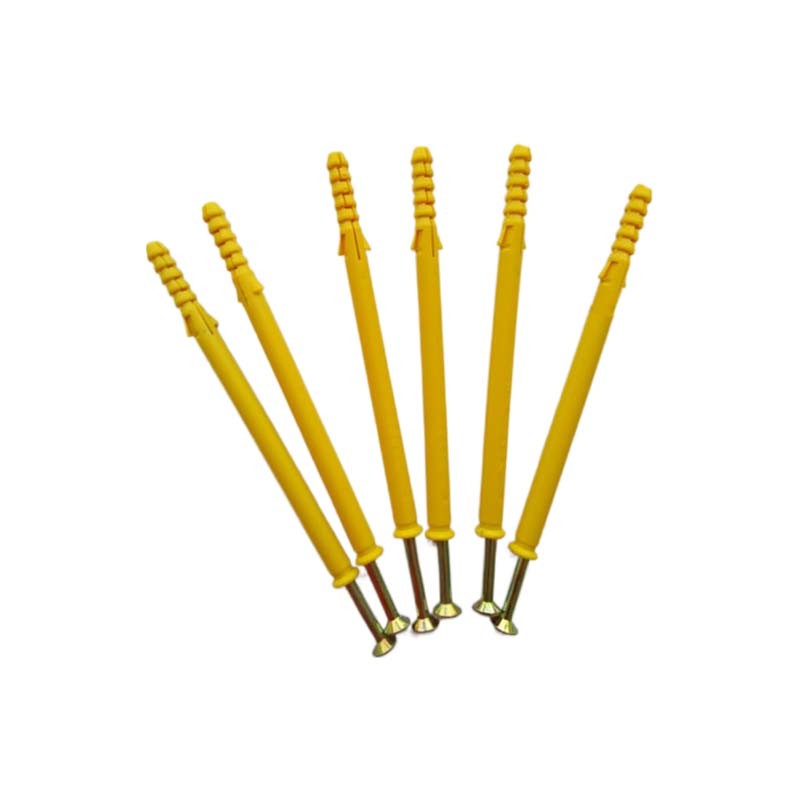 Yellow Blue Fish Like Plastic Expansion Anchor Drywall Screw Plugs Common Standard