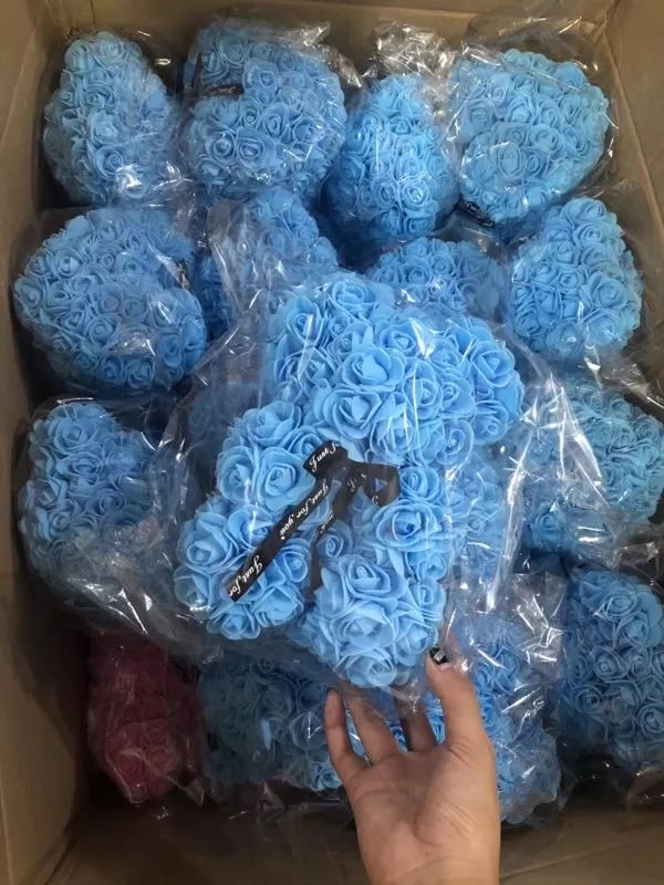 Popular and Premium wholesale Foam/PE Rose Bear For Valentines Day Gifts