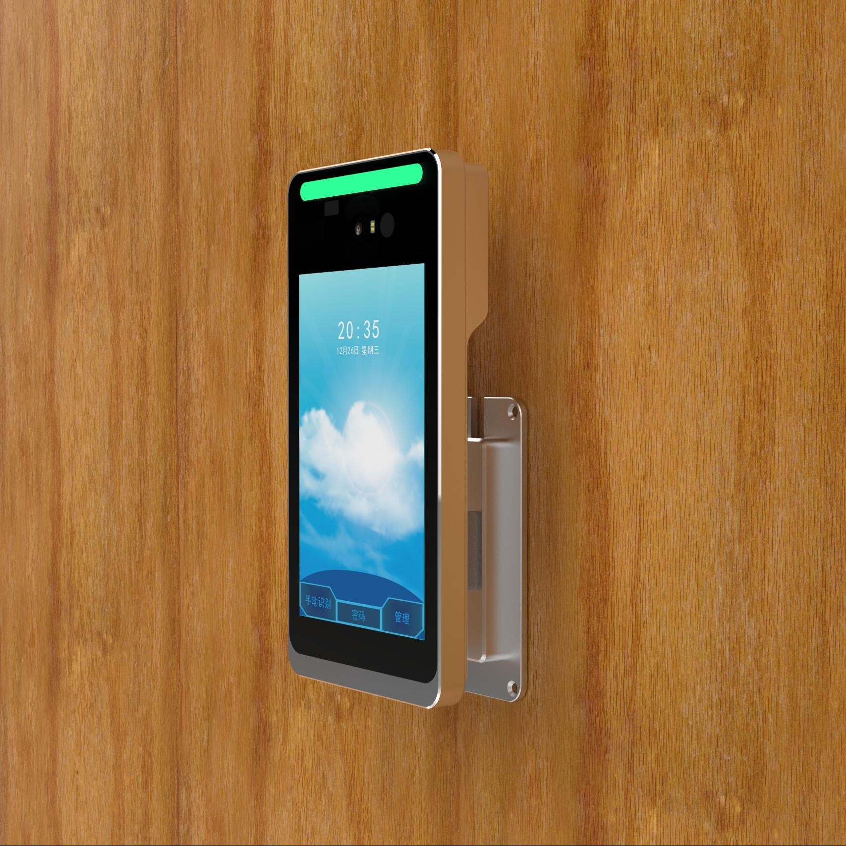 JP881 Wall-Mounted 8-Inch Iris Recognition Attendance and Access Control Terminal Auto-Focus Lens LCD Assisted Feedback